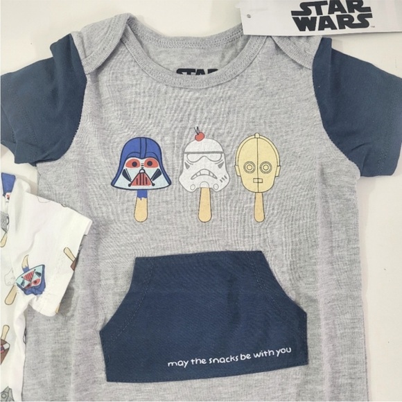 Baby Star Wars Bodysuit and Matching Onesie - Picture 4 of 6